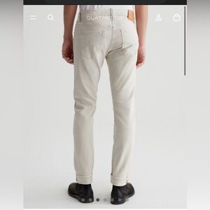 AG Adriano Goldschmied Jeans Men Sulfur Sienna Sand Selvedge Japan Tellis *Flaw